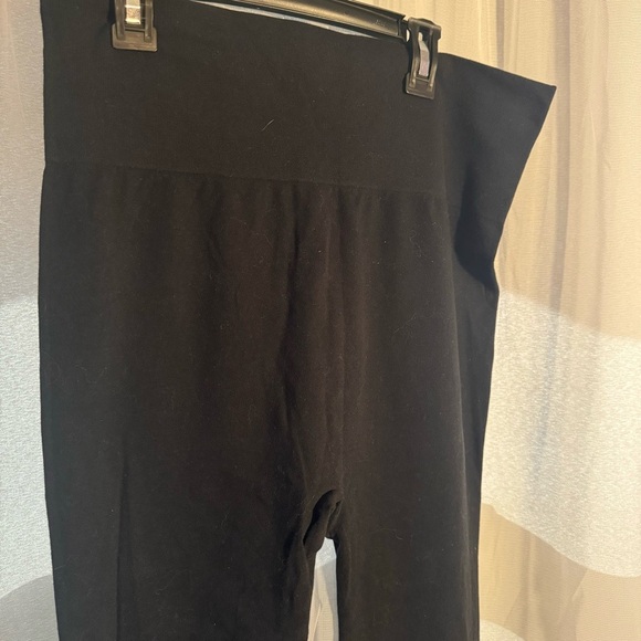 Lark + Grey Maternity Leggings Small Medium Black S/M Stretch Comfy Casual Pants - Picture 2 of 4